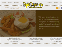 Tablet Screenshot of popsdinerco.com